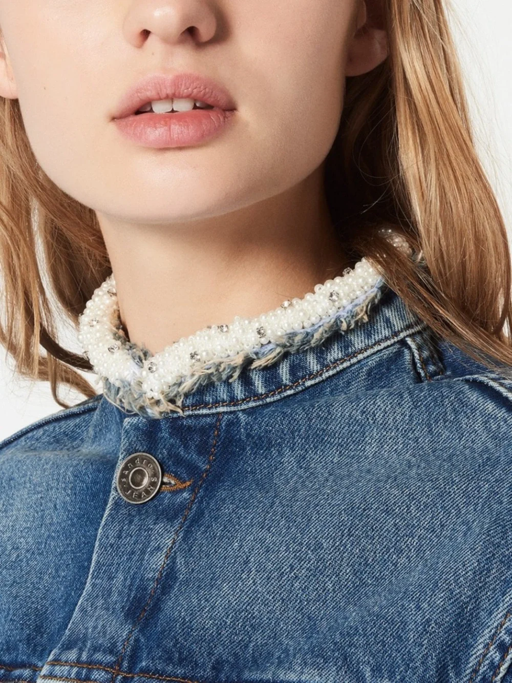SANDRO DENIM JACKET - Picture 2 of 8